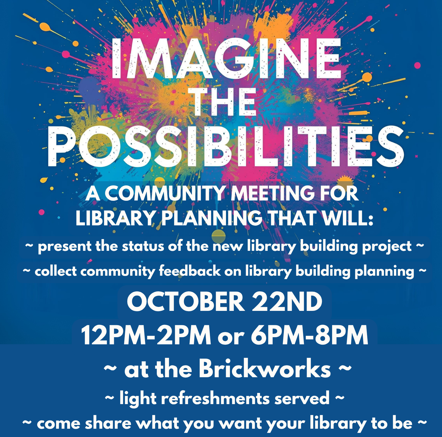 Imagine - New Building Flyer - cropped New Building Community Meetings